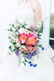 Mar 22, 2021 · for this carefree wedding in the hills of virginia, sweet root village made bouquets of soft pink astrantia, baby's breath, eucalyptus, lavender larkspur, baby white daisies, nigella, and blue. 42 Colorful Wedding Bouquets That Excite And Inspire Weddingomania
