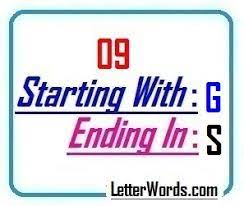 9 letter words that begin with s: Nine Letter Words Starting With G And Ending In S Letterword Com