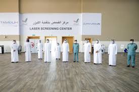 Aug 19, 2020 · after announcing the inauguration of the centre to the public, sheikh ammar and his delegation conducted the first coronavirus laser screening test, which was followed by a tour of the centre, where they were briefed by abdullah al rashidi, project director at tamouh healthcare, about its functions. Emirates News Agency Ahmed Bin Saud Al Qasimi Opens Rapid Covid 19 Testing Centre In Ras Al Khaimah