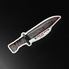 Shudder 10 Bloody Axe Wound Knife Pillow