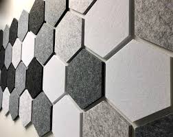 Acoustic Felt Hexagon Pin Board Heat Mat Trivet Coaster Wall Etsy Hexagon Acoustic Panels Diy Acoustic Wall Panels