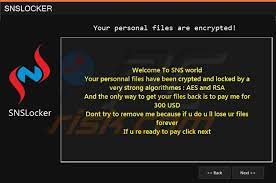 Snslocker Ransomware Decryption Removal And Lost Files Recovery Updated