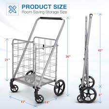Maybe you would like to learn more about one of these? Buy Newly Released Grocery Utility Flat Folding Shopping Cart With 360 Rolling Swivel Wheels Heavy Duty Light Weight Extra Large Utility Cart Online In Vietnam B07hntfsy4