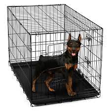 Buy Paws Pals 24 Heavy Duty Foldable Double Door Dog Crate With Divider And Removable Abs Plastic Tray 24 X 17 X 19 Online In Indonesia 47063227