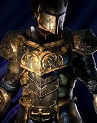 Very dangerous for the belly, that gap in the armor. Fantasy Playset Paladin