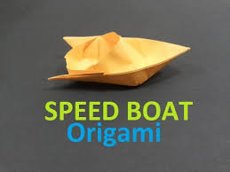 Follow the instructions below step by step and you will make an origami boat in no time, which you can put in a puddle. How To Make A Paper Speed Boat Jebag Origami Youtube
