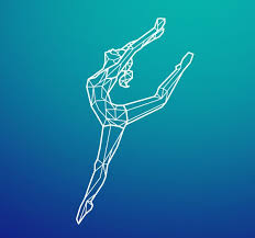Graphic Design Gymnastics On Behance Sports Graphic Design Gymnastics Logo Gymnastics Wall Art