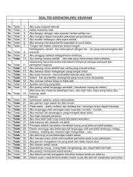 Check spelling or type a new query. Soal Tes Kesehatan Jiwa