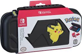 The case is a hard outer shell and is lined with felt and a zippered mesh storage. Pokemon Let S Go Pikachu Game Traveler Deluxe Case For Nintendo Switch Nintendo Switch Gamestop