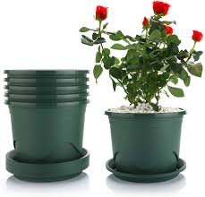 Source verified household suppliers & cheap light industry products from china. T4u 19cm Plastic Plant Pot With Saucer Set Of 6 Root Control Nursery Seedling Planter Decorative Garden Flower Pot Container Green For Indoor Outdoor Bonsai Plants Aloe Herb Orchid And More Amazon Co Uk Kitchen