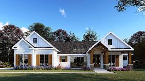 You can get this residential lot for under 20k, which makes it a good starter home for your sims family. One Story Style House Plan 82557 With 3 Bed 4 Bath 2 Car Garage Farmhouse Style House Craftsman House Plans Modern Farmhouse Plans