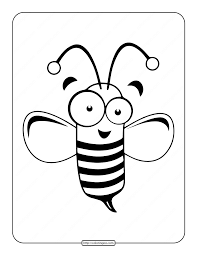 We have couple of more spring themed free printable coloring pages for kids and here are just a few i think little ones will like. Printable Cute Bee Coloring Page