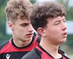 Yellow and Green Dynamic Frames Rugby Recruitment Poster