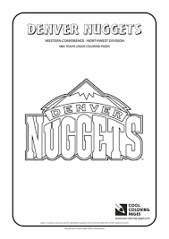 Cool Coloring Pages Nba Basketball Clubs Logos Western Conference Northwest Division Denver Nug Cool Coloring Pages Coloring Pages Nba Basketball Teams