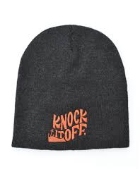 Punto combinado en dos colores. Knock It Off Embroidered Beanie Home