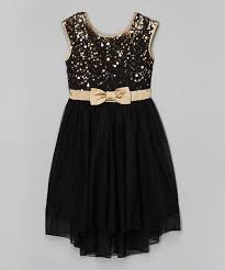 Speechless Black Gold Sequin Hi Low Dress Hi Low Dresses Dresses Girls Dresses