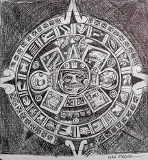 La piedra del sol, también llamada el calendario azteca, es un disco monolítico de basalto de olivino con inscripciones alusivas a la cosmogonía mexica y los cultos solares.la razón de su otro nombre es debido a que cuenta de los días, las eras y aspectos calendáricos.mide 3.60 m de diámetro por 122 cm de grosor y pesa más de veinticuatro toneladas. Ivan Utrera Calendario Azteca A Lapicero