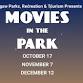 Movies in the Park event in Burgaw, NC