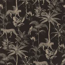 Papier Peint Vinyle Savane Noir Et Dore Leroy Merlin En 2020 Papier Peint Papier Peint Vinyle Papier Peint Jungle