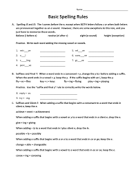 On or within what lines are tennis players required to place their serve in order for the shot to be in? Basic Spelling Rules Quiz