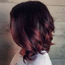 Black And Red Balayage Short Hair Full Shine Lace Front Wig Short Wavy Color 1b Fading To Red Wine Balayage Hair Hair Styles Hair Color Auburn Black Hair Ombre
