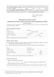 Sos Moduli Centrale Rischi Banca D Italia Crif