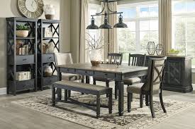 And speaking of seats, we have a wide selection of dining armchairs and side chairs, with either upholstered or wood seats, along with upholstered host. Tyler Creek Rectangular Dining Set W Upholstered Chairs And Bench Signature Design Furniture Cart