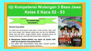 Uji Kompetensi Wulangan 3 Tantri Basa Kelas 5 Basa Jawa Hal 52 53 Youtube