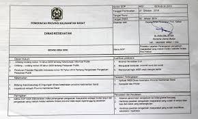 Sop kesehatan keselamatan kerja (k3) di laboratorium sop pelaksanaan praktikum di laboratorium; Standar Operasional Prosedur Dinas Kesehatan Provinsi Kalimantan Barat