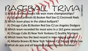The following baseball trivia questions and answers are designed to test your knowledge of the game like you wouldn't believe. 6 Best Printable Baseball Trivia Questions And Answers Printablee Com