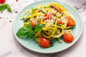 Spaghetti, penne, fusilli, or butterfly pasta) until al dente, drain it well, and mix it in the pan with the zucchini. Zucchini Pasta With Lemon Parmesan And Tomatoes Wellplated Com