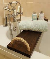 Wooden bathtub caddy with reading rack tub. Borewood Solid Pine Bathtub Caddy Over Bath Tray Rack Bath Bridge Handmade Wooden With Rope Handles Clawfoot Tub Wine Glass Shampoo Tablet Phone Book Magazine Holder English Oak Brown Buy Online In