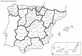 Mapa De España Para Colorear
