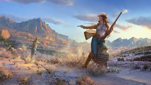 See more ideas about landscape, concept art, fallout concept art. Hd Wallpaper Fallout Cowgirl Landscape Rifle Undead Zombie Wallpaper Flare