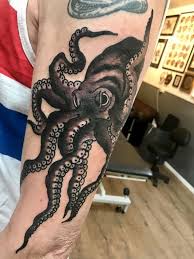 Octopus Tattoo By Erik Duym Of Bont Blauw Rotterdam Blauw Bont Octopus