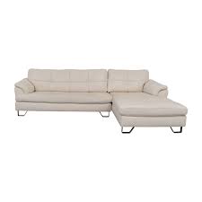 Charcoal gray sectional sofa with chaise lounge. 88 Off Ashley Furniture Ashley Furniture White Leather Chaise Sectional Sofas