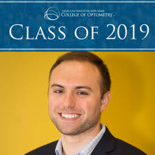 SUNY Optometry celebrates the #Classof2019! Nicholas Sostilio, a UConn  alumnus, led the College's Student Optometric Association for Private  Practice. He will begin his path to start his own private practice after  this