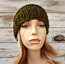 Chunky Knit Hat, Womens Hat, Mens Hat, Winter Hat, Knit Beanie, Knit Cap, Beehive Beanie, Cilantro Green