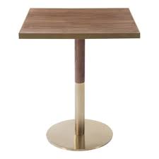 Industrial Living Square Cafe Table Mango Wood And Steel In 2020 Cafe Tables Table Furniture