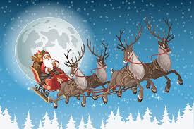 Santa`s reindeer sleigh full of gifts in snow. Watch Santa S Sleigh Fly Over Your House This Christmas Madeformums