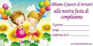 Inviti Per Feste Di Compleanno Per Gemelle Festa Inviti Per Feste Inviti Per Festa
