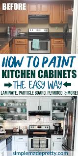 How To Paint Kitchen Cabinets White Without Sanding Painting Kitchen Cabinets White Painting Kitchen Cabinets Kitchen Cabinets Before And After
