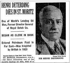 CHAPTER 4: Media coverage of Sir Henri Deterding's death