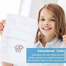 Pack of 12 Teacher Stamps for Classroom Sorted Rubber Stamps Self Inking  Stamps for Teachers School Student Homework Stamper Teacher Review  Photosensitive Stamps Supplies for Prizes Kids Education : Amazon.co.uk:  Stationery &