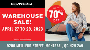 Ernest's Mega Warehouse Sale
