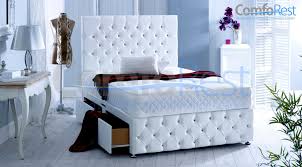 Bringing Our Brand New Addition To The Prestigious Divan Bed Family Presenting Chesterfield Faux Leather Storage Divan Divan Bed Bed French Furniture Bedroom