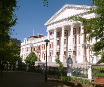 The Houses of Parliament in Cape Town, AI generated