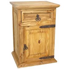 Modern rustic diy nightstand with drawer | diy end table. Rustic Pine Nightstand With 1 Drawer 1 Door