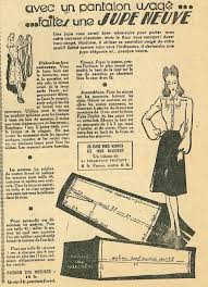 Cour Carree Mode Et Vie Quotidienne Sous L Occupation Le Petit Echo De La Mode 9 Janvier 1944 Patron Vintage Vieux Magazines Couture Vintage