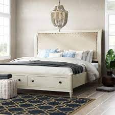 A full size bed is necessary but a true bedside table is almost impossible. Tildenville Carthage Upholstered Storage Platform Bed Size California King Bed Sizes Upholstered Storage Upholstered Storage Bed